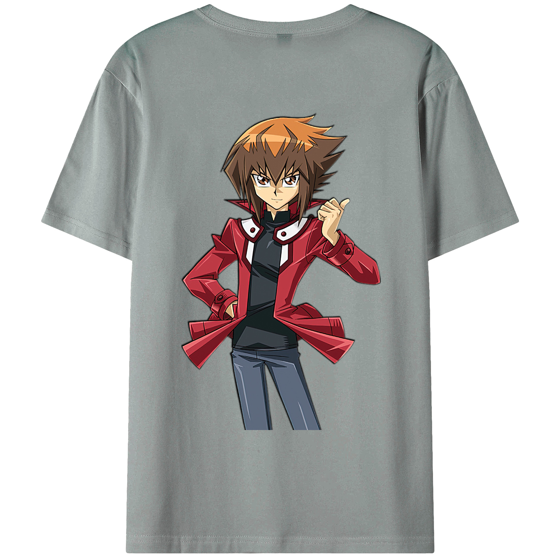 （画像用） 遊☆戯☆王 Yu-Gi-Oh! 綿100％ メンズ半袖Tシャツ（バックプリント） 通気性